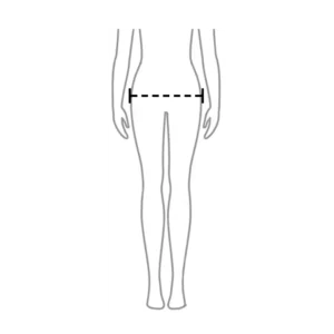 Storleksguide illustration, höft.
